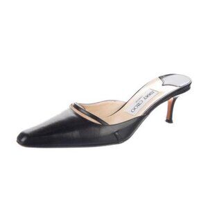 Jimmy Choo Leather Kitten Heel